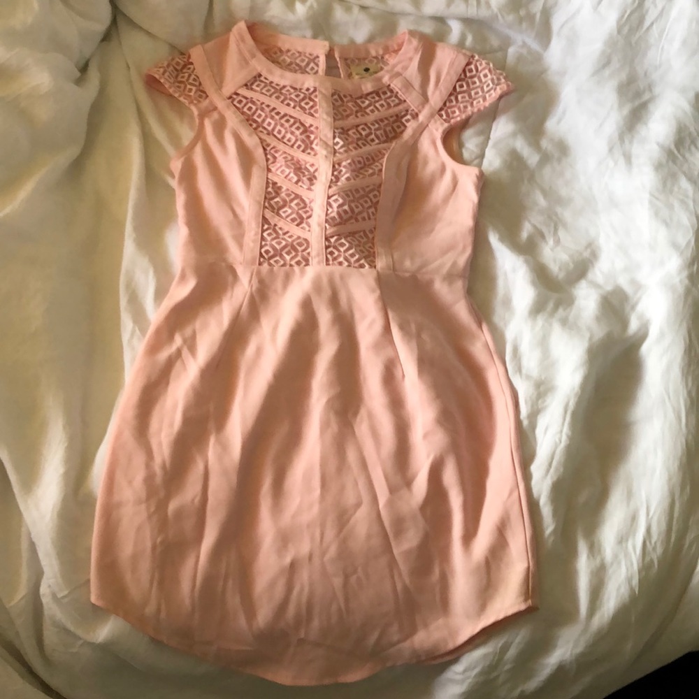 Morning mist pink dress